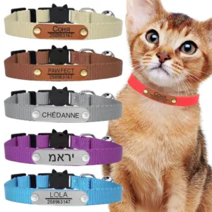 Personalized Nylon Cat Collar